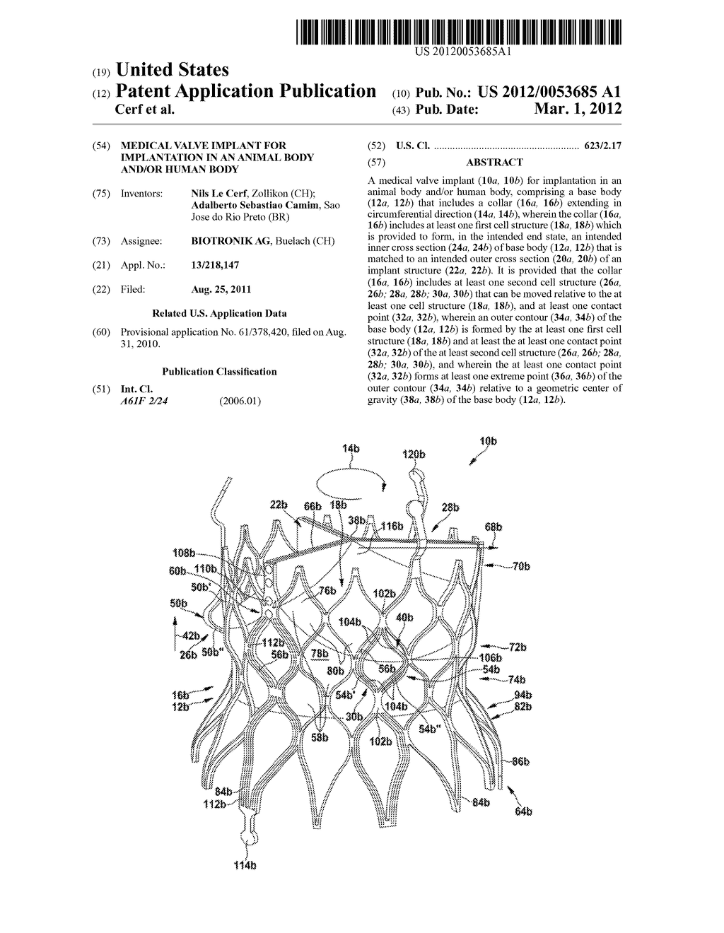 MEDICAL VALVE IMPLANT FOR IMPLANTATION IN AN ANIMAL BODY AND/OR HUMAN BODY - diagram, schematic, and image 01