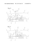 METHOD AND CONTROL SYSTEM FOR A FIFTH WHEEL COUPLING SLIDING DEVICE HAVING     DETECTION OF THE BENT POSITION OF TOWING VEHICLES AND TRAILERS diagram and image