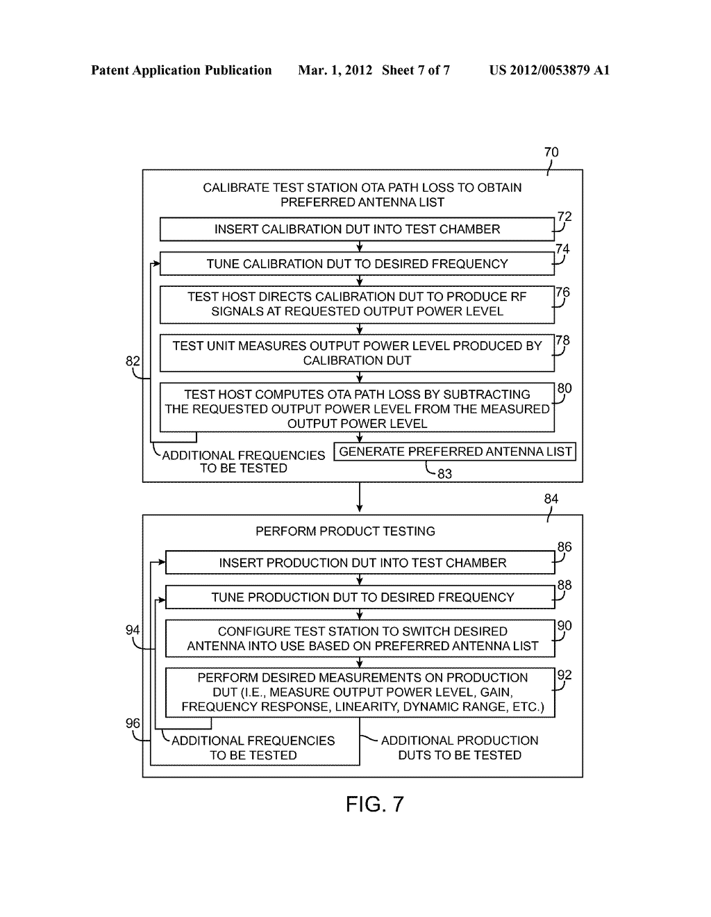 TEST SYSTEMS WITH MULTIPLE ANTENNAS FOR CHARACTERIZING OVER-THE-AIR PATH     LOSS - diagram, schematic, and image 08