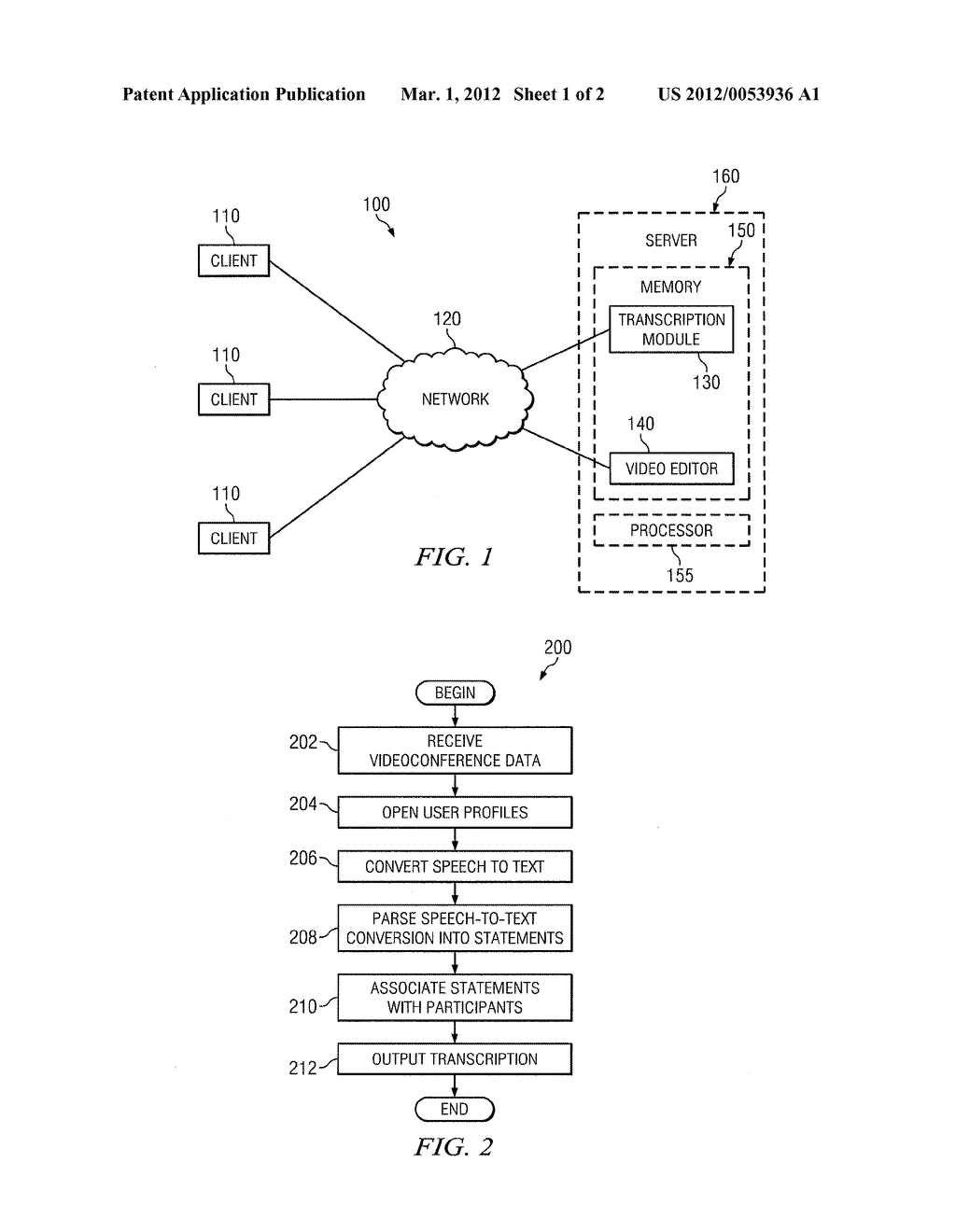 System and Method for Generating Videoconference Transcriptions - diagram, schematic, and image 02