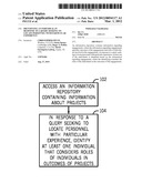 IDENTIFYING AN INDIVIDUAL IN RESPONSE TO A QUERY SEEKING TO LOCATE     PERSONNEL WITH PARTICULAR EXPERIENCE diagram and image