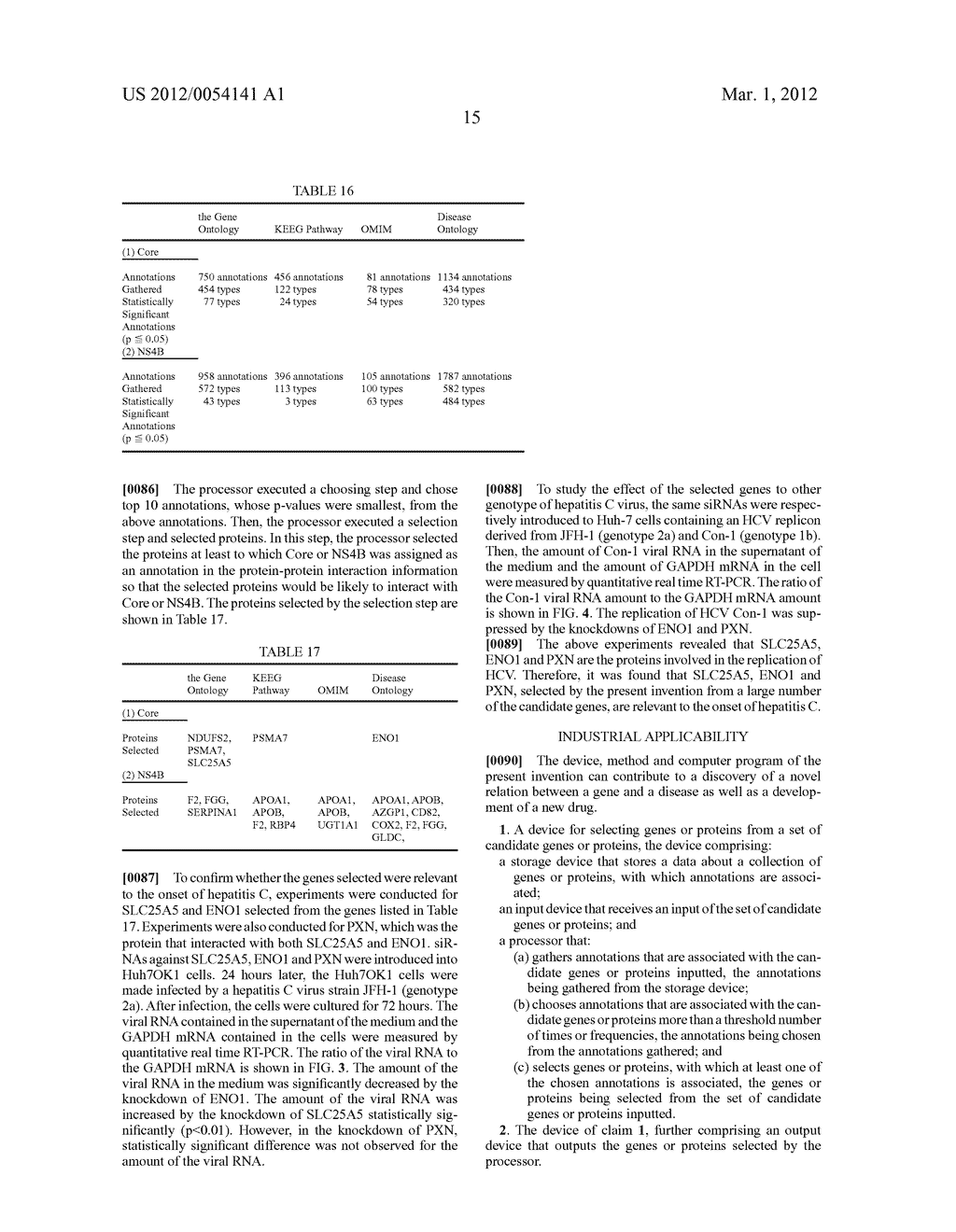 DEVICE AND METHOD FOR SELECTING GENES AND PROTEINS - diagram, schematic, and image 21