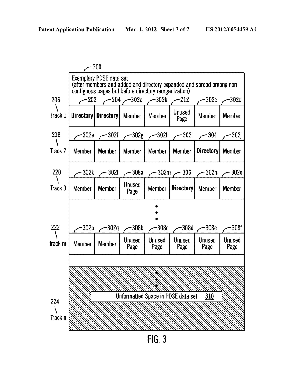 REORGANIZATION  OF A FRAGMENTED DIRECTORY OF A STORAGE DATA STRUCTURE     COMPRISED OF THE FRAGMENTED DIRECTORY AND MEMBERS - diagram, schematic, and image 04