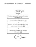 Method and system for providing simplified form filling in an on-demand     service diagram and image