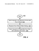 Method and system for providing simplified form filling in an on-demand     service diagram and image