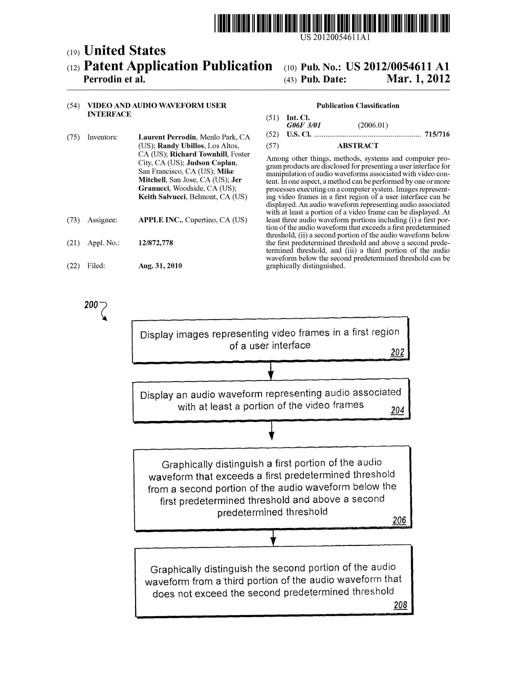 Video and Audio Waveform User Interface - diagram, schematic, and image 01