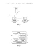 Information Processing Apparatus and Client Management Method diagram and image