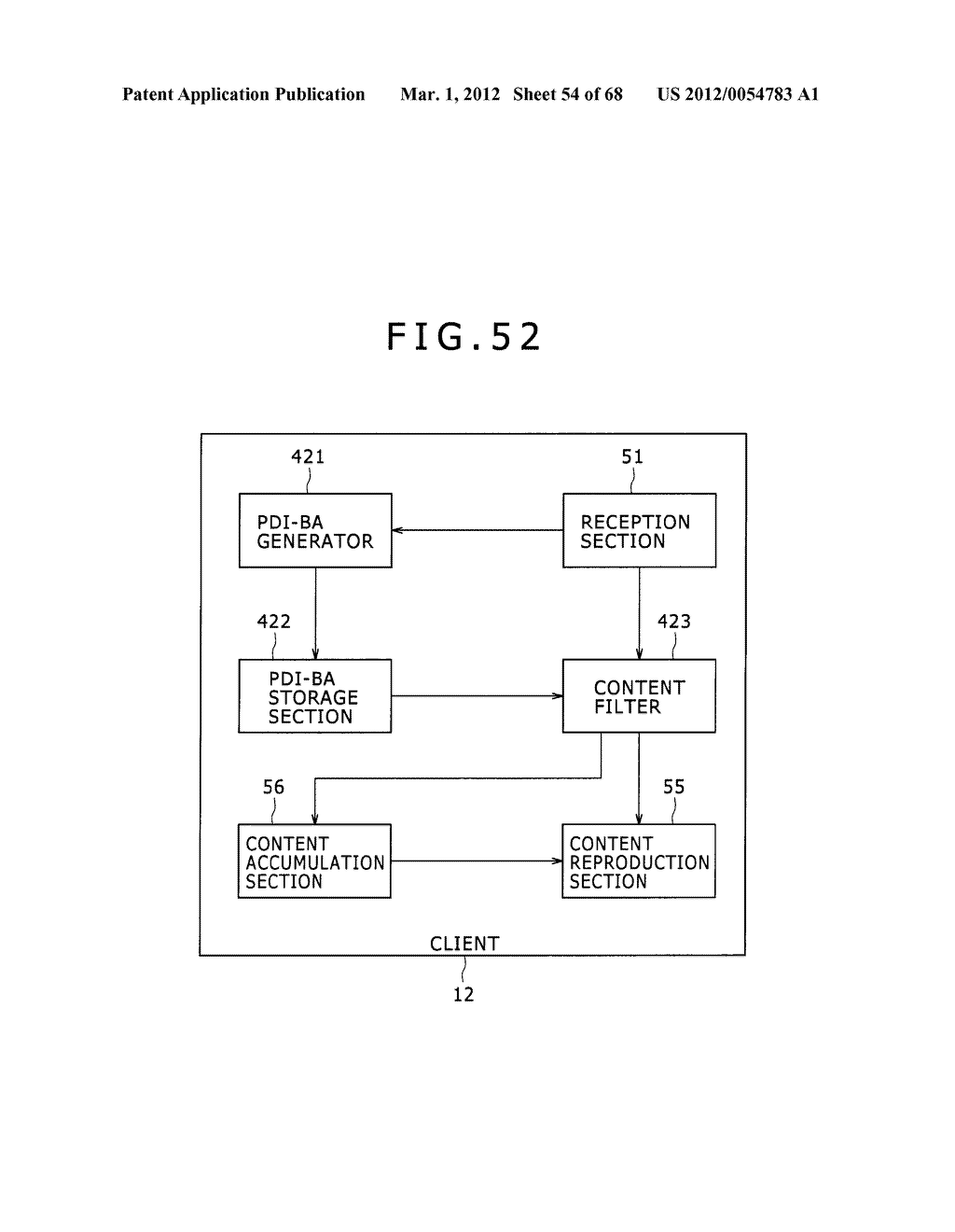 TRANSMISSION APPARATUS AND METHOD, RECEPTION APPARATUS AND METHOD, AND     TRANSMISSION AND RECEPTION SYSTEM - diagram, schematic, and image 55