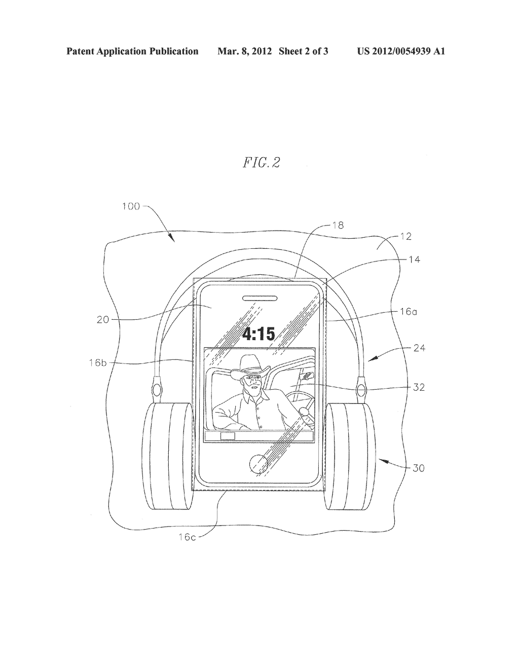 CLOTHING WITH CLEAR POCKET FOR HOLDING PORTABLE ELECTRONIC DEVICES - diagram, schematic, and image 03