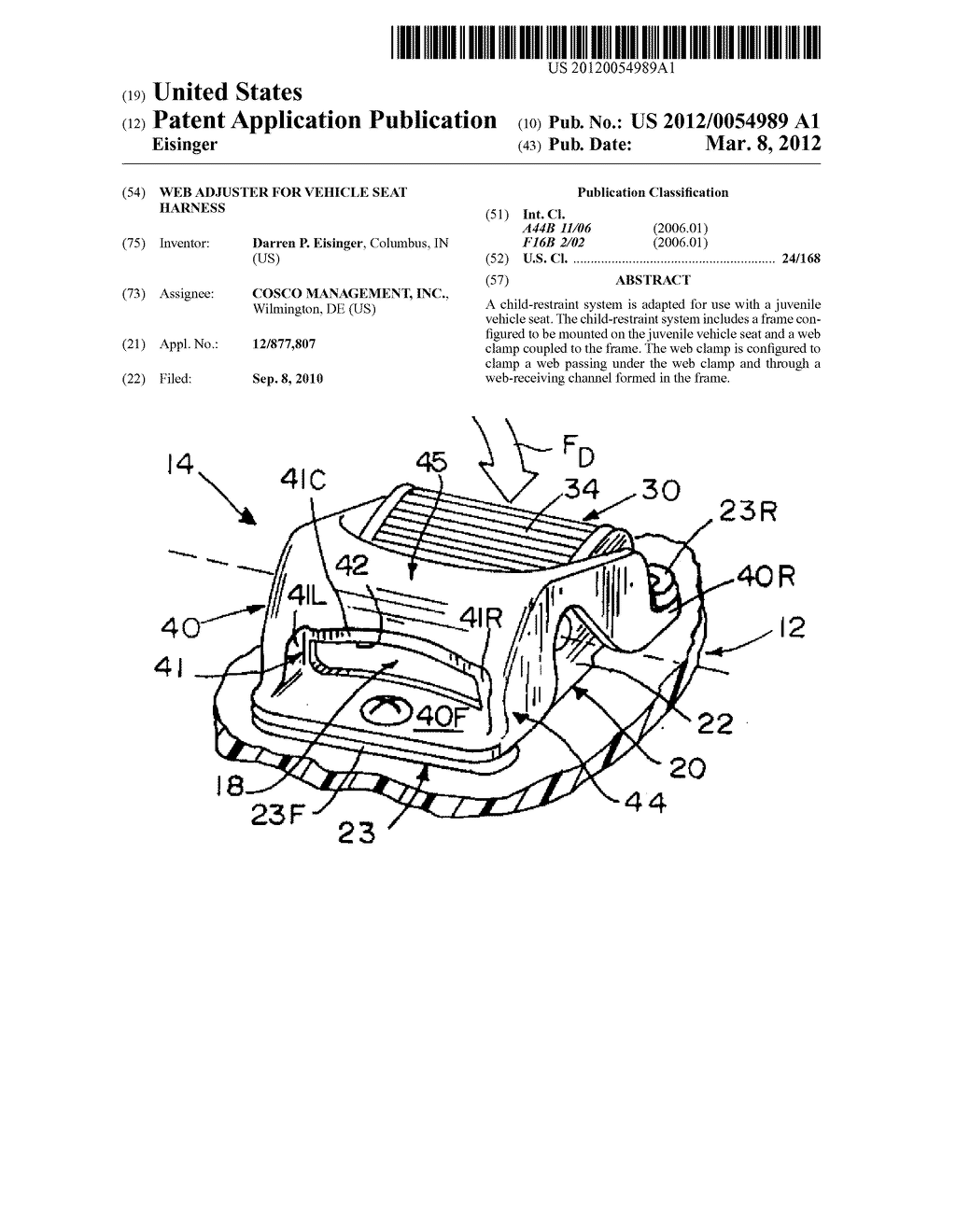 WEB ADJUSTER FOR VEHICLE SEAT HARNESS - diagram, schematic, and image 01