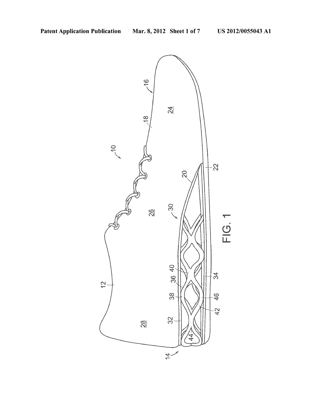 Article of Footwear with Multi-Layered Support Assembly - diagram, schematic, and image 02