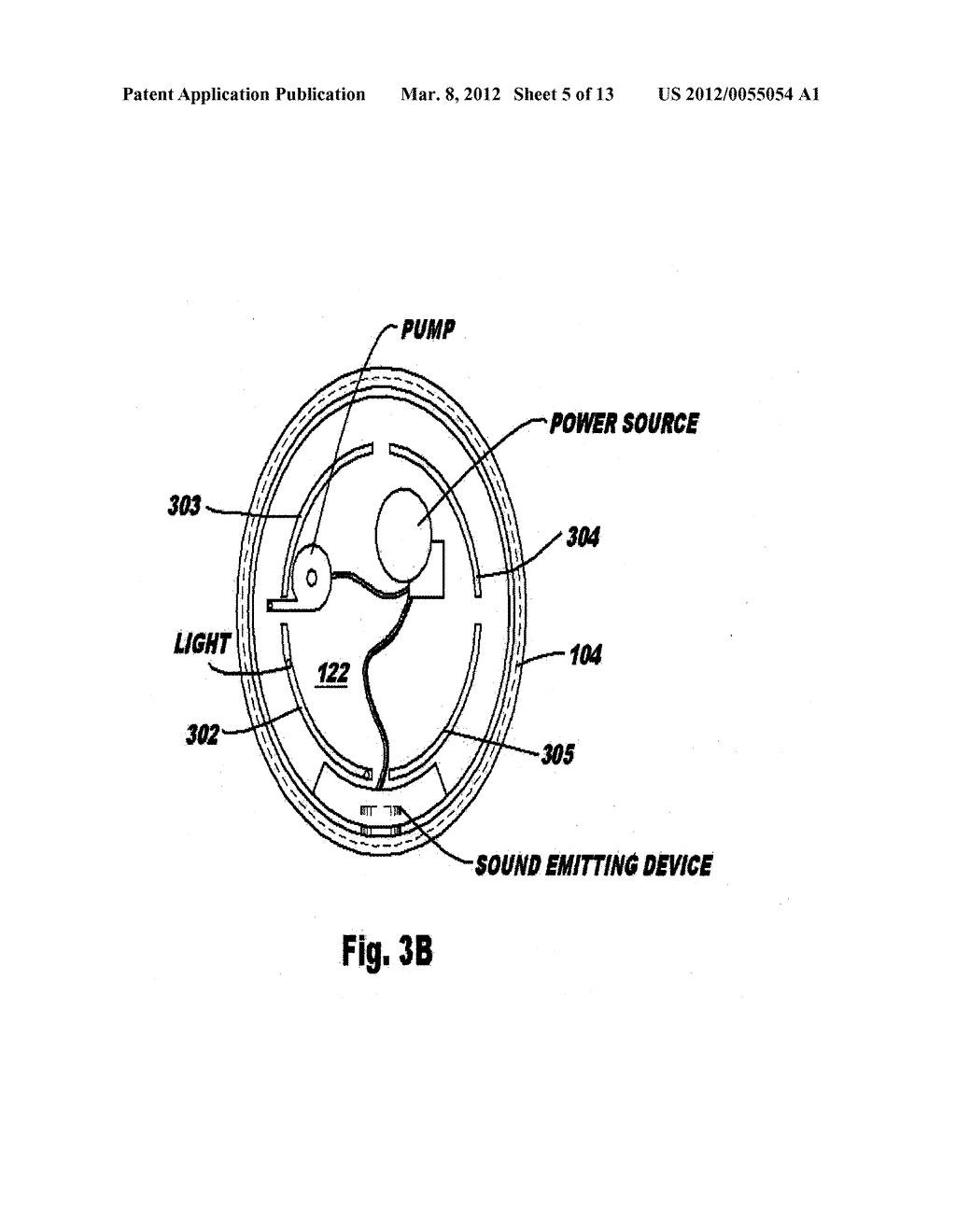 DEVICE FOR CREATING AND DISPLAYING LIQUID-MEDIUM MOVEMENT WITHIN A VESSEL     CONTAINING A DIORAMIC SCENE - diagram, schematic, and image 06