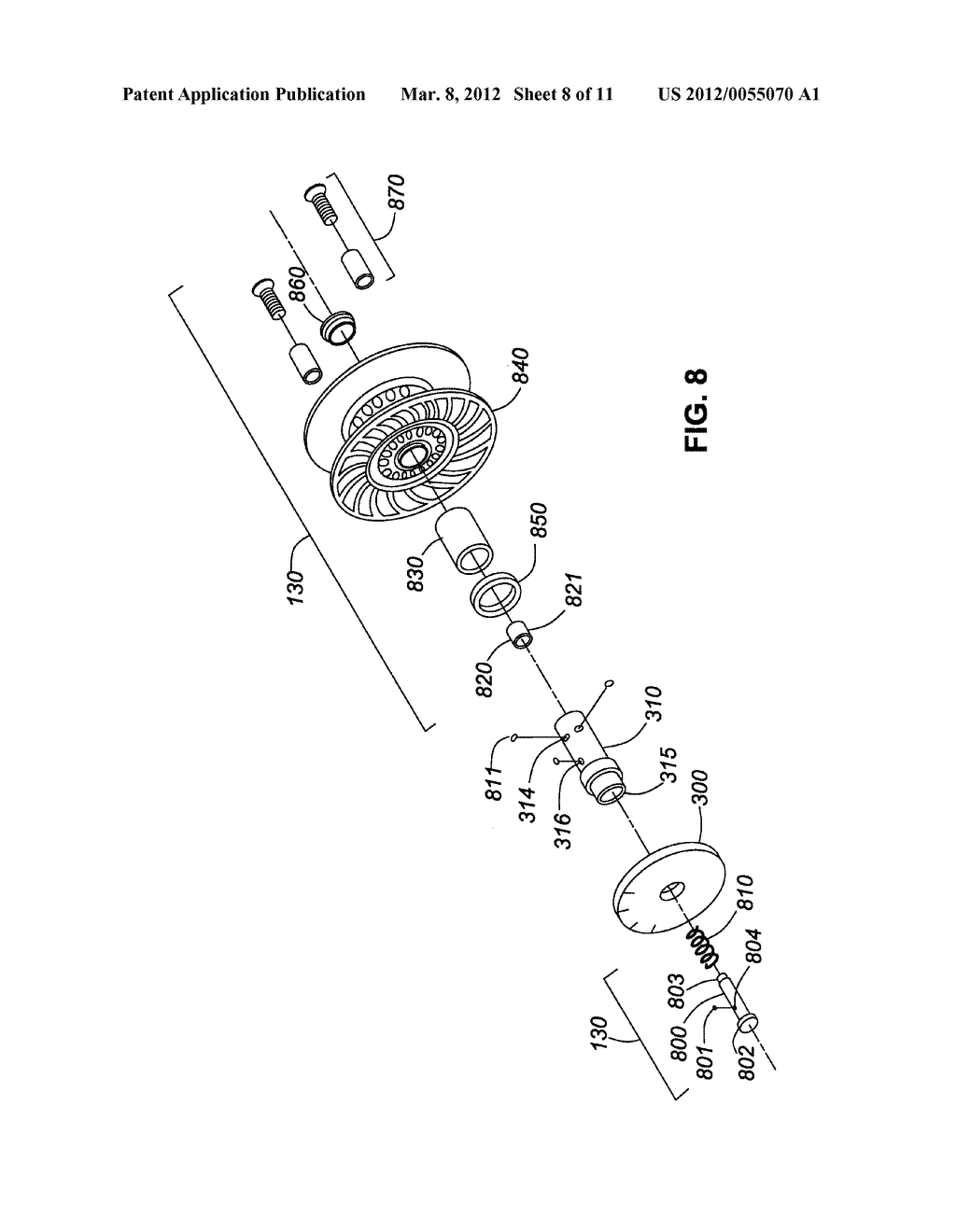 ADJUSTABLE FISHING REEL HOUSING WITH INTERCHANGEABLE DIFFERENT SIZE SPOOLS - diagram, schematic, and image 09