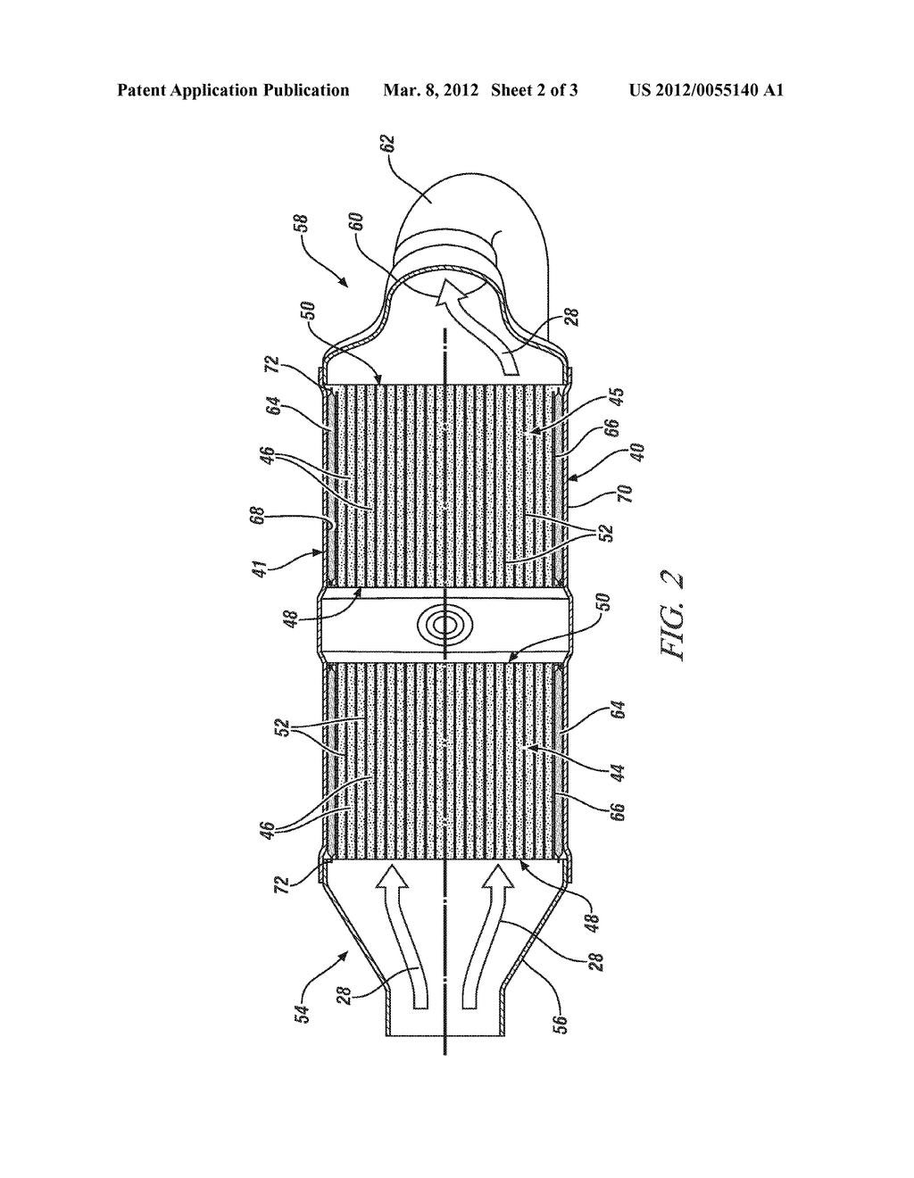 EXHAUST TREATMENT SYSTEM AND METHOD OF ASSEMBLY - diagram, schematic, and image 03