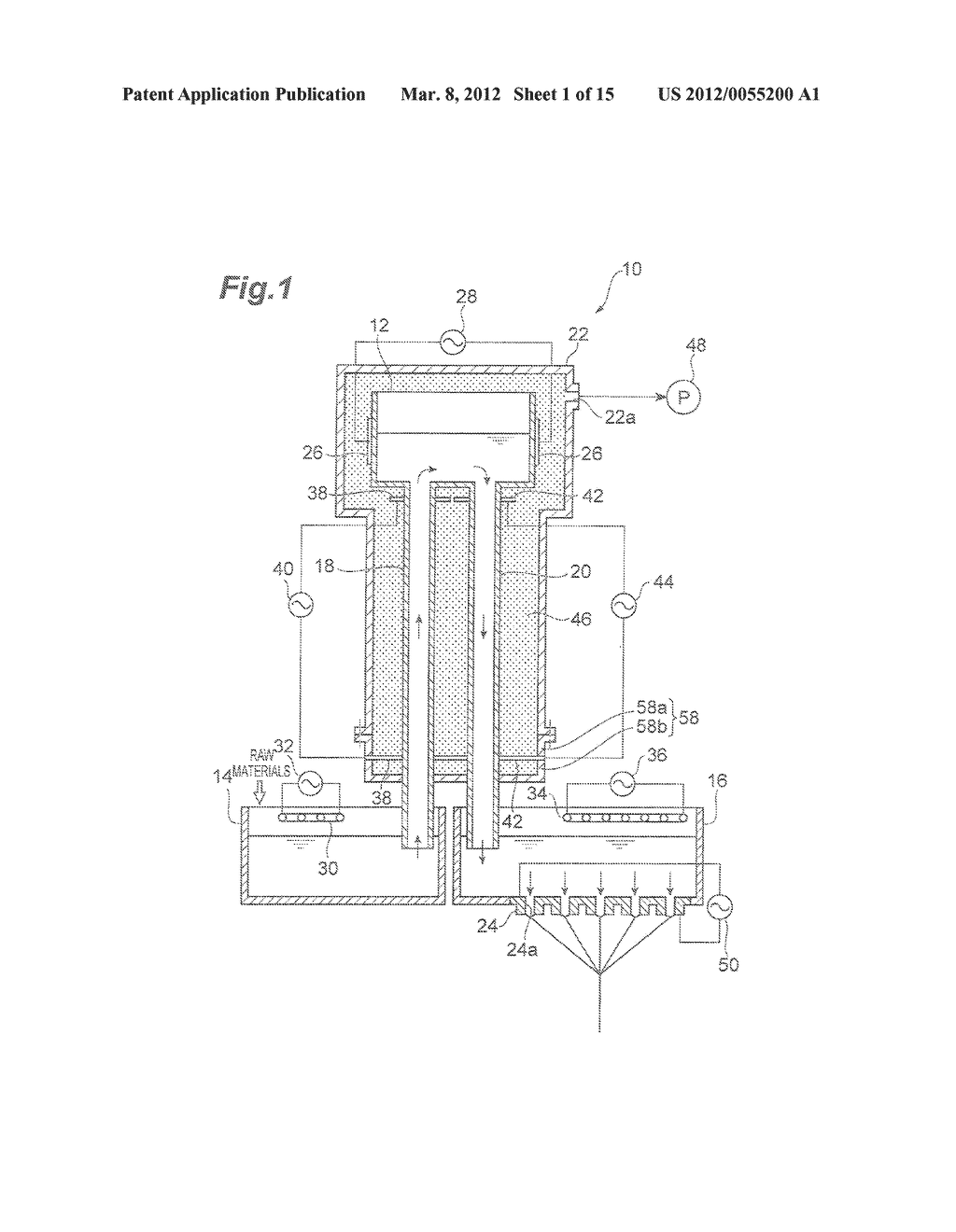 Glass-Melting Device for Producing Glass Fiber and Method for Producing     Glass Fiber Using Same - diagram, schematic, and image 02
