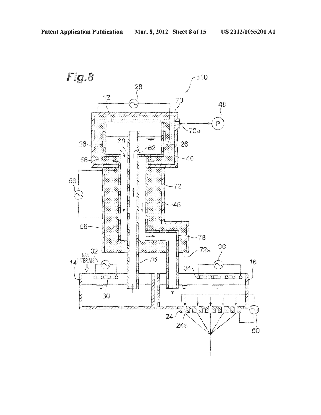 Glass-Melting Device for Producing Glass Fiber and Method for Producing     Glass Fiber Using Same - diagram, schematic, and image 09