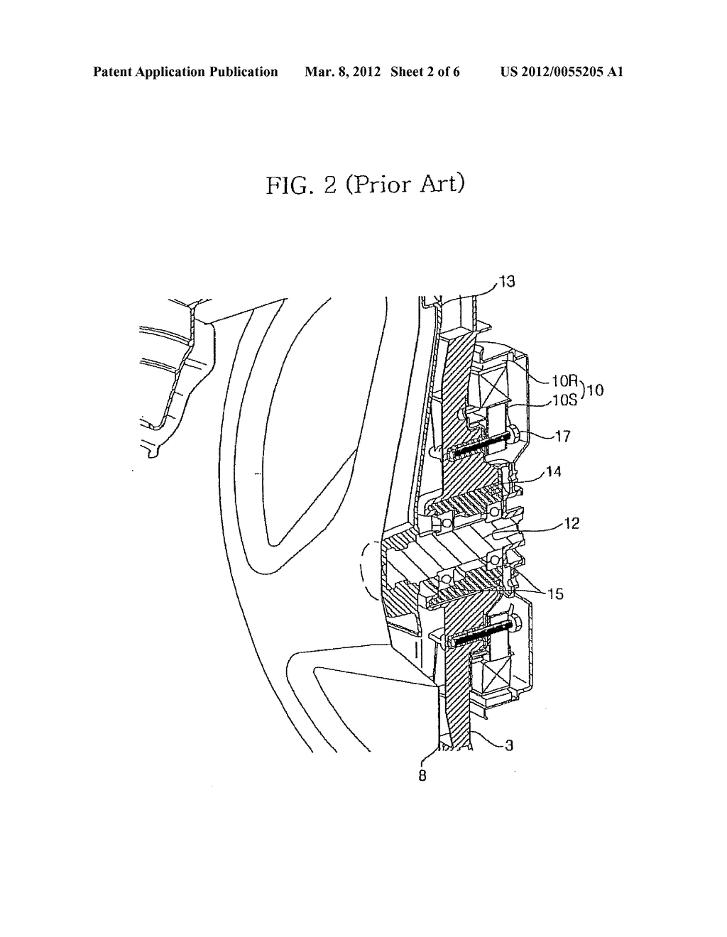 DRUM-TYPE WASHING MACHINE AND BEARING HOUSING STRUCTURE THEREOF - diagram, schematic, and image 03