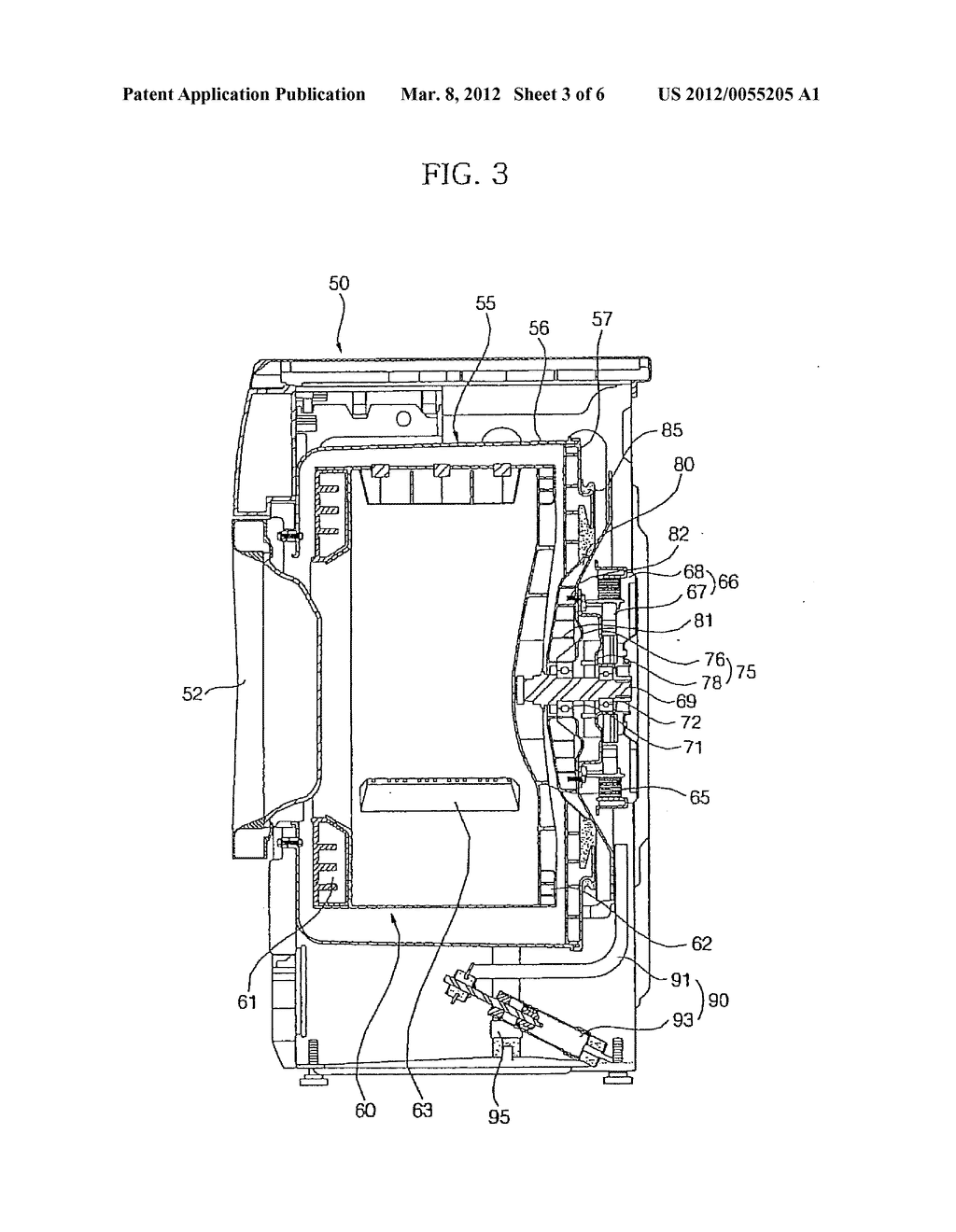 DRUM-TYPE WASHING MACHINE AND BEARING HOUSING STRUCTURE THEREOF - diagram, schematic, and image 04