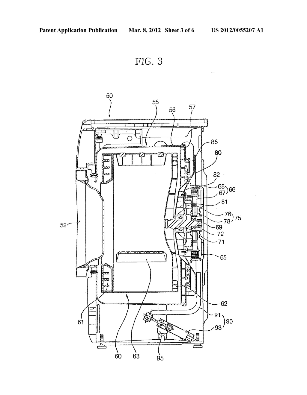 DRUM-TYPE WASHING MACHINE AND BEARING HOUSING STRUCTURE THEREOF - diagram, schematic, and image 04