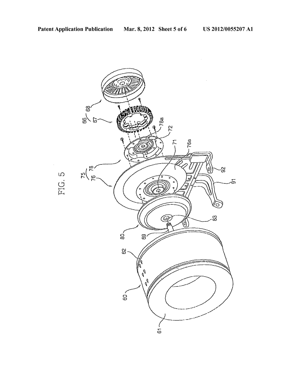 DRUM-TYPE WASHING MACHINE AND BEARING HOUSING STRUCTURE THEREOF - diagram, schematic, and image 06