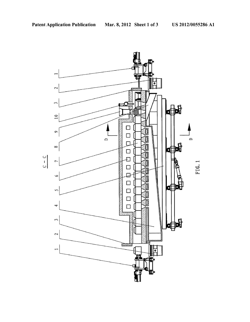 METHOD OF MANUFACTURING DIRECT REDUCTION IRON AND REDUCTION FIRING     APPARATUS - diagram, schematic, and image 02