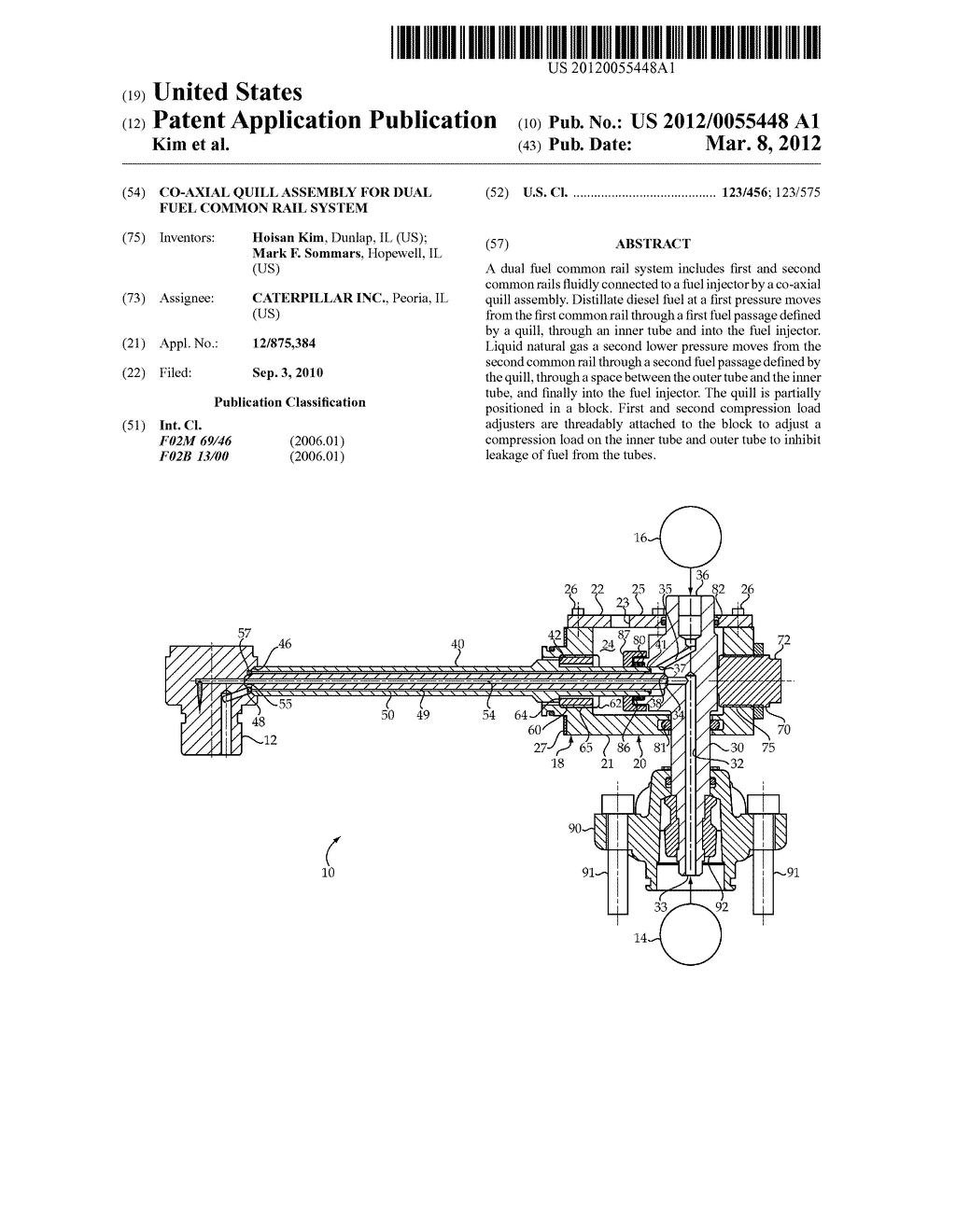 CO-AXIAL QUILL ASSEMBLY FOR DUAL FUEL COMMON RAIL SYSTEM - diagram, schematic, and image 01