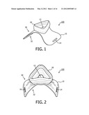 WEARABLE MEDICAL SUPPORT FOR DELIVERY OF FLUIDS TO THE NOSE diagram and image