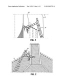 Ladder standoff device diagram and image