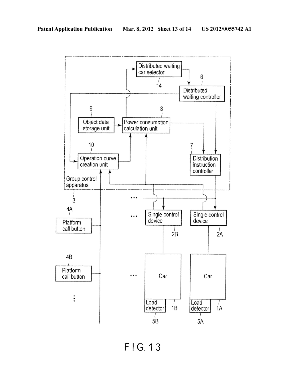 ELEVATOR GROUP CONTROL APPARATUS - diagram, schematic, and image 14