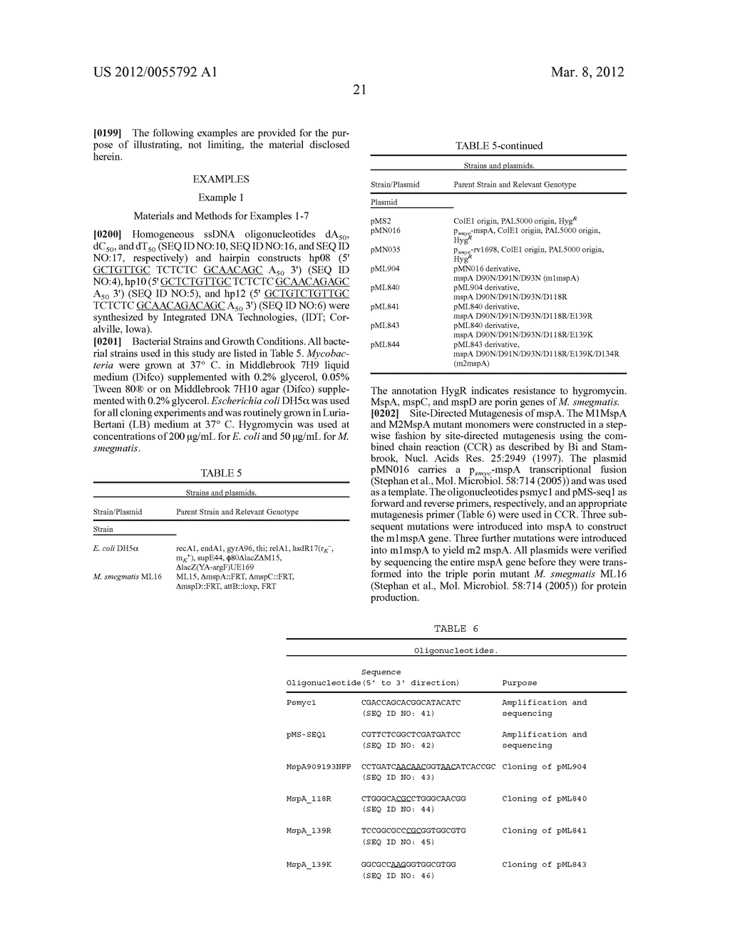 MSP NANOPORES AND RELATED METHODS - diagram, schematic, and image 57