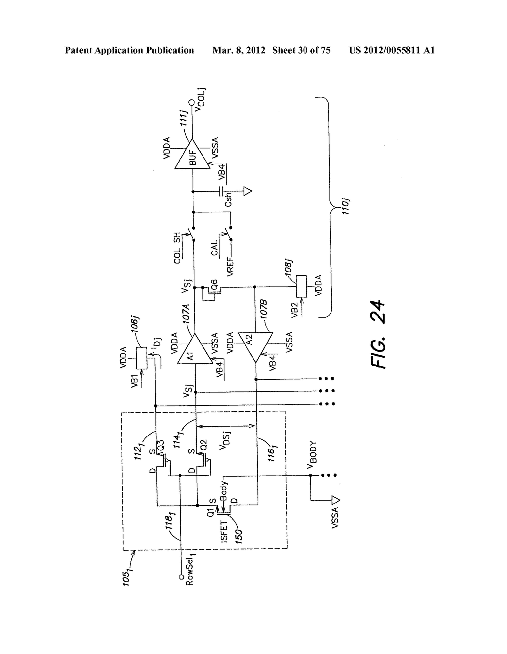 Methods and Apparatus for Measuring Analytes Using Large Scale FET Arrays - diagram, schematic, and image 31