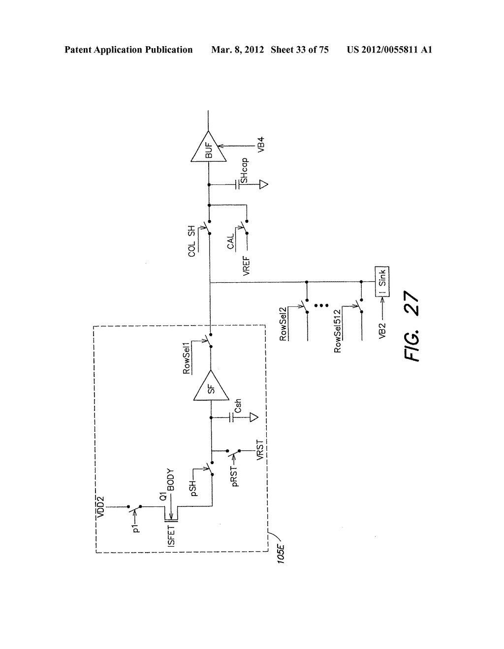 Methods and Apparatus for Measuring Analytes Using Large Scale FET Arrays - diagram, schematic, and image 34