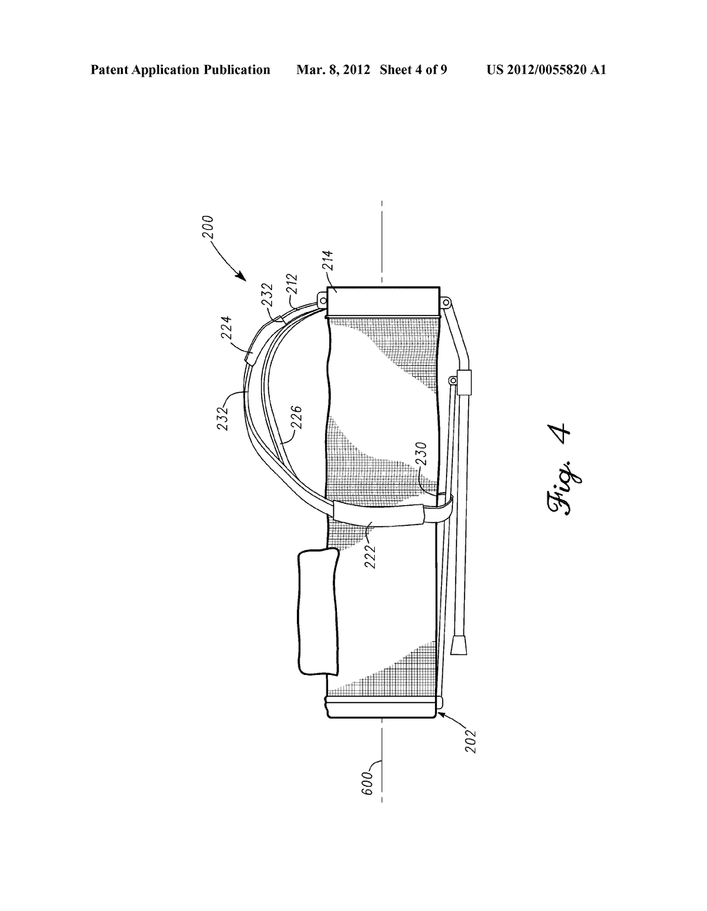 GOLF BAGS WITH RETENTION SYSTEM AND METHODS TO MANUFACTURE GOLF BAGS - diagram, schematic, and image 05