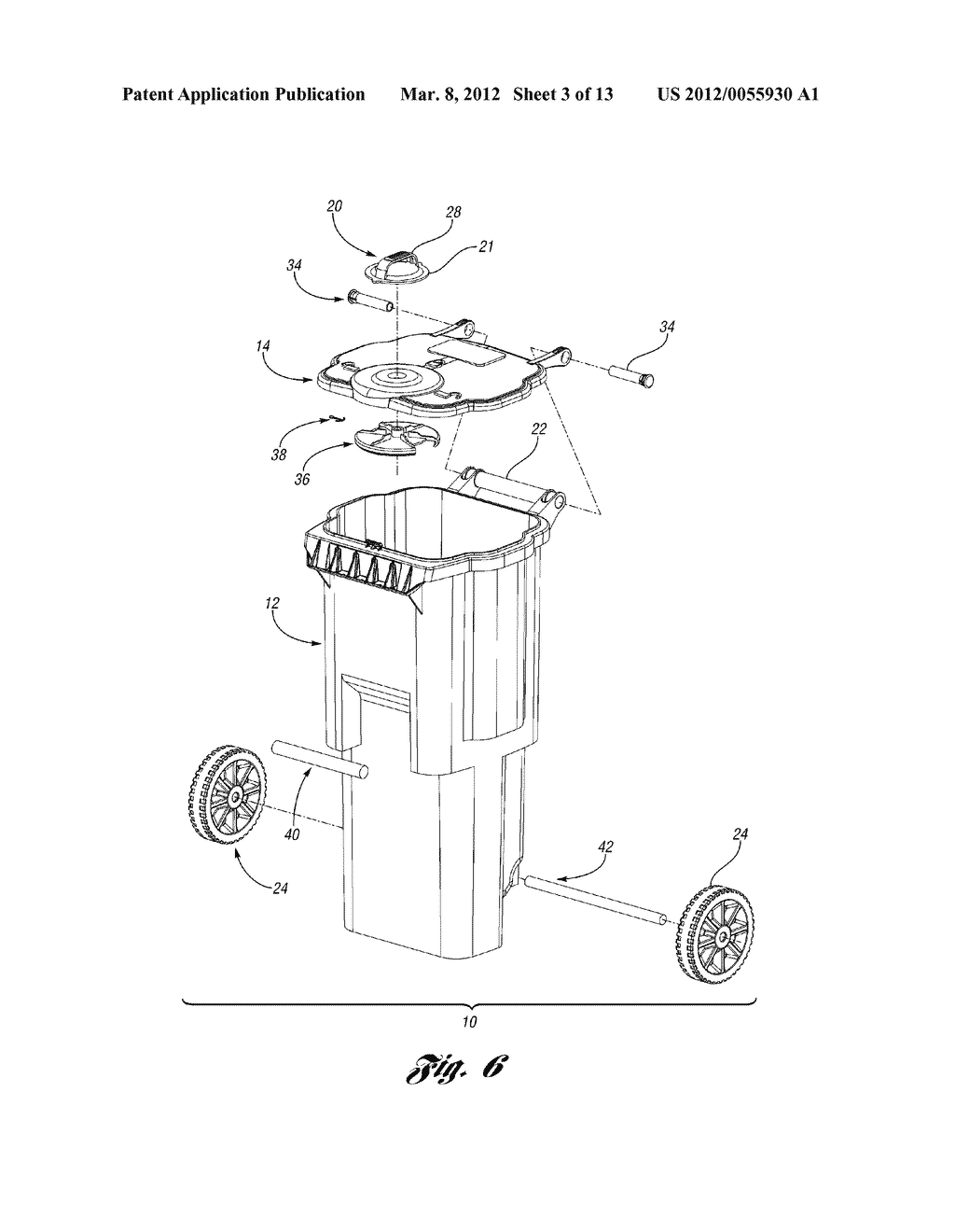 WASTE CONTAINER WITH IMPROVED LATCH - diagram, schematic, and image 04