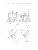 Method for fabricating a funnel, tool for carrying out said method,     funnel, and receptacle containing a funnel diagram and image