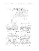 Method for fabricating a funnel, tool for carrying out said method,     funnel, and receptacle containing a funnel diagram and image