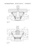 Method for fabricating a funnel, tool for carrying out said method,     funnel, and receptacle containing a funnel diagram and image