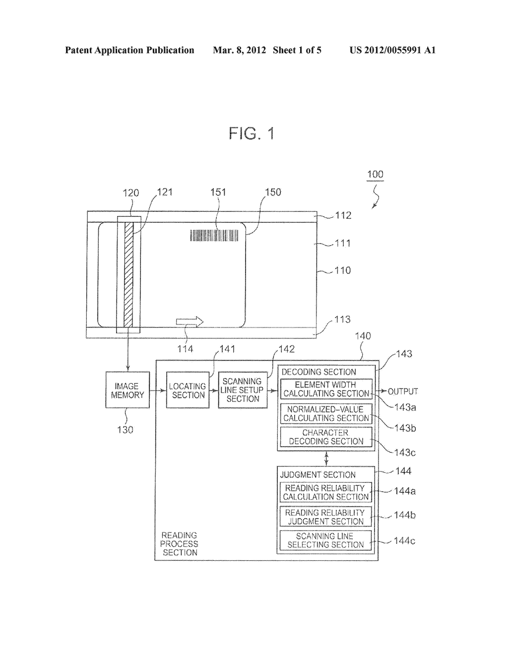 APPARATUS AND METHOD FOR READING BARCODE - diagram, schematic, and image 02