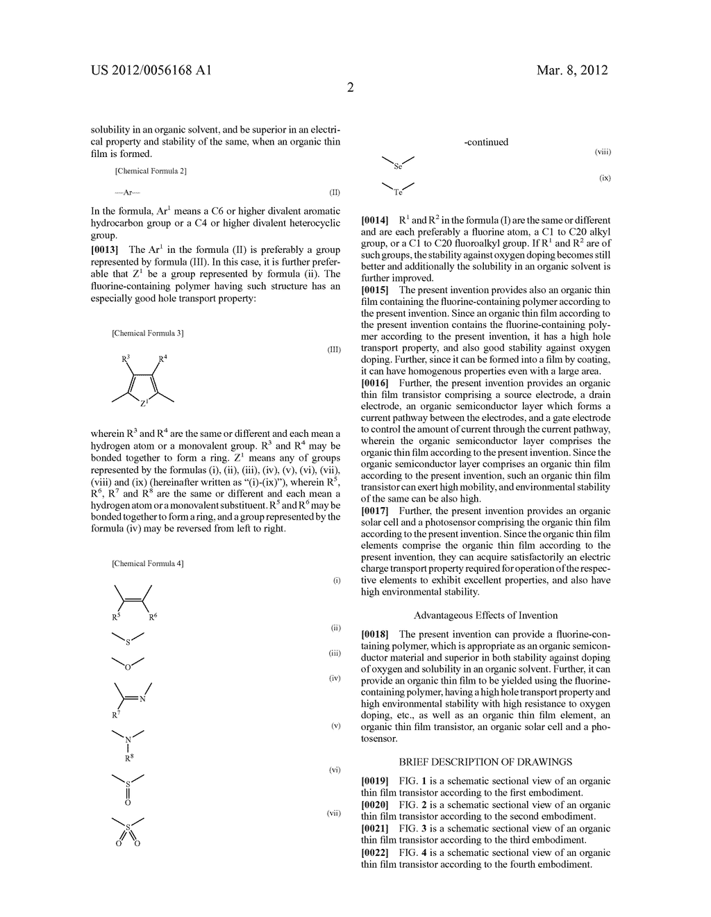 FLUOROPOLYMER AND THIN ORGANIC FILM COMPRISING SAME - diagram, schematic, and image 14