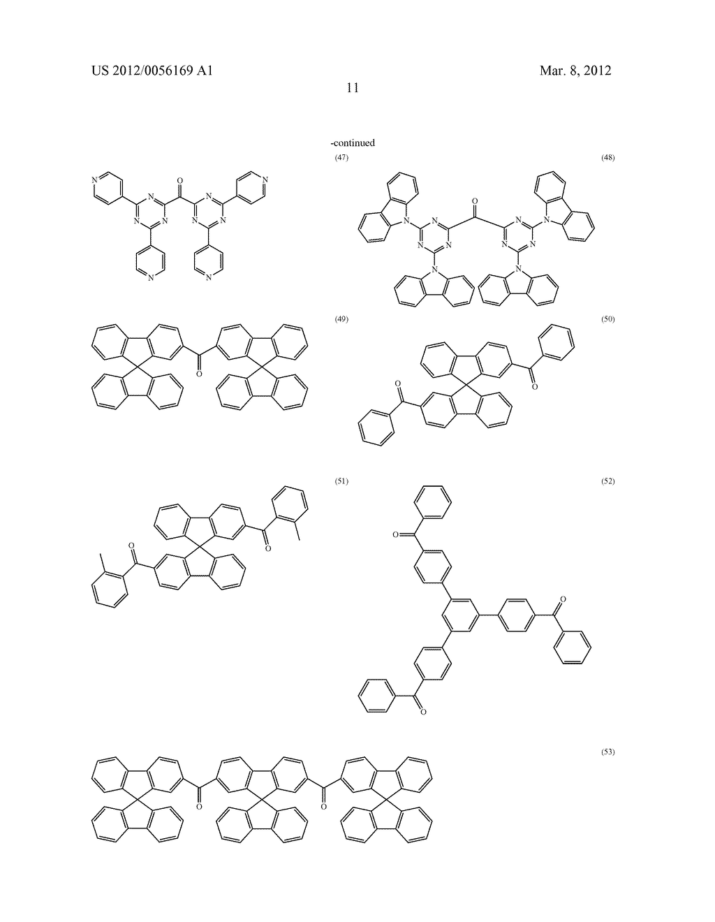 ORGANIC ELECTROLUMINESCENT DEVICE - diagram, schematic, and image 13