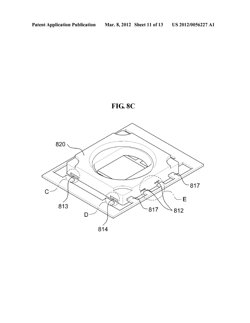 LIGHT EMITTING DIODE PACKAGE AND MANUFACTURING METHOD THEREOF - diagram, schematic, and image 12