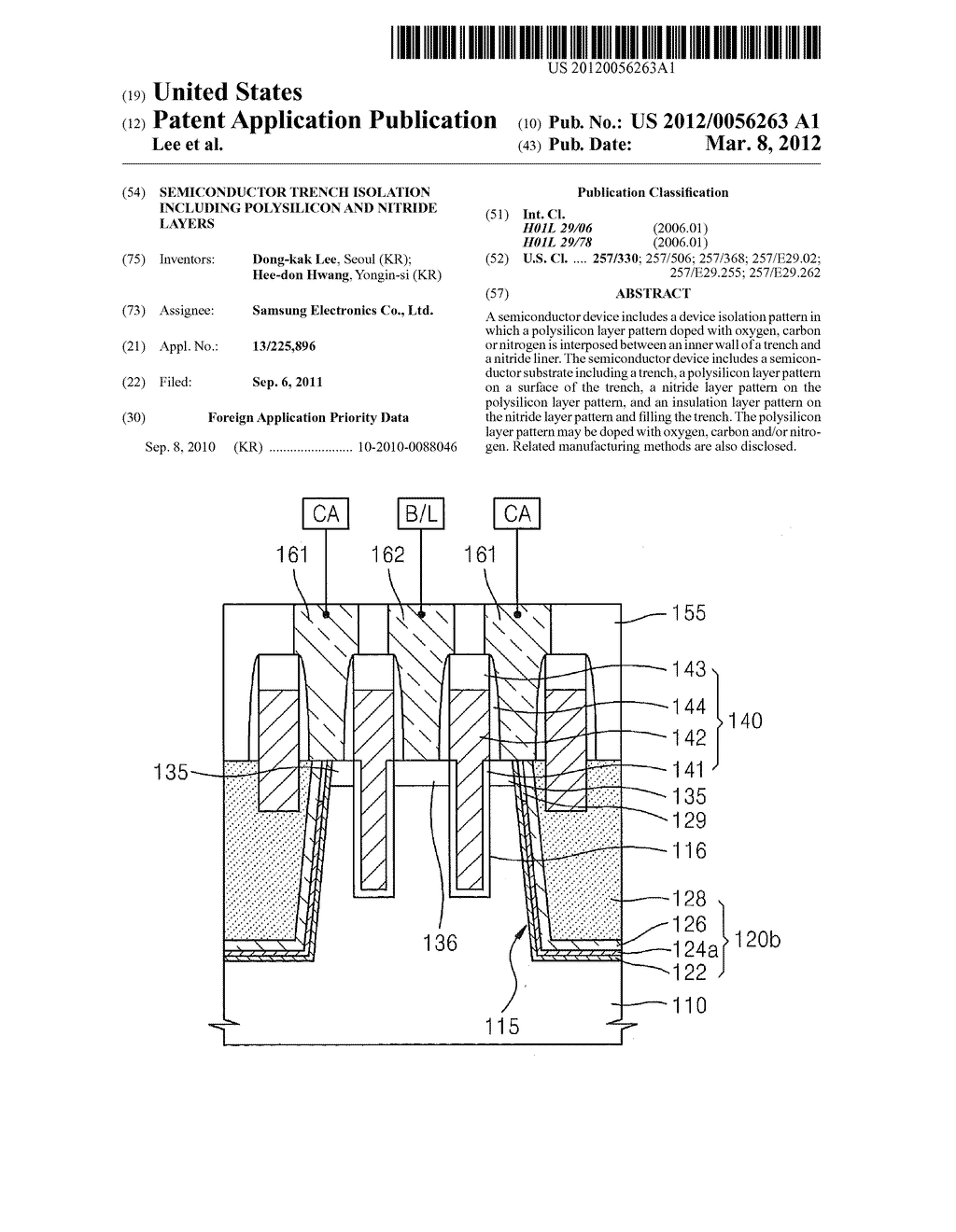 SEMICONDUCTOR TRENCH ISOLATION INCLUDING POLYSILICON AND NITRIDE LAYERS - diagram, schematic, and image 01