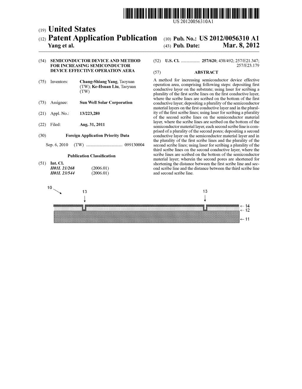 SEMICONDUCTOR DEVICE AND METHOD FOR INCREASING SEMICONDUCTOR DEVICE     EFFECTIVE OPERATION AERA - diagram, schematic, and image 01