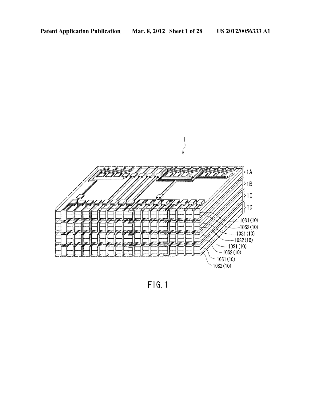 LAYERED CHIP PACKAGE AND METHOD OF MANUFACTURING SAME - diagram, schematic, and image 02
