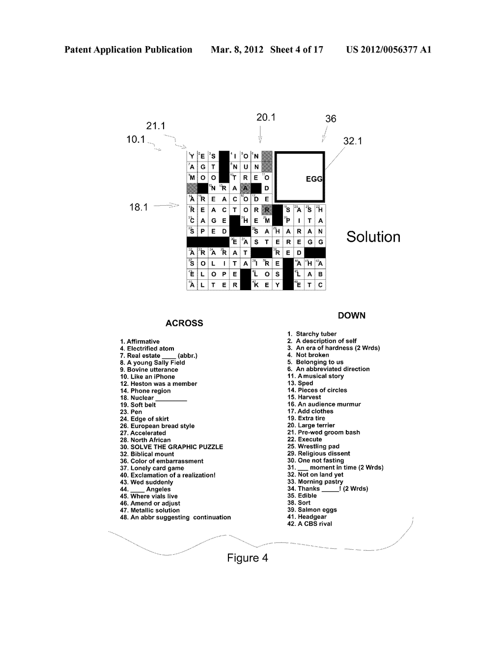 CROSSWORD PUZZLE GAME, METHOD OF GENERATING THE SAME, AND GAME SHOW     GENERATED THEREFROM - diagram, schematic, and image 05