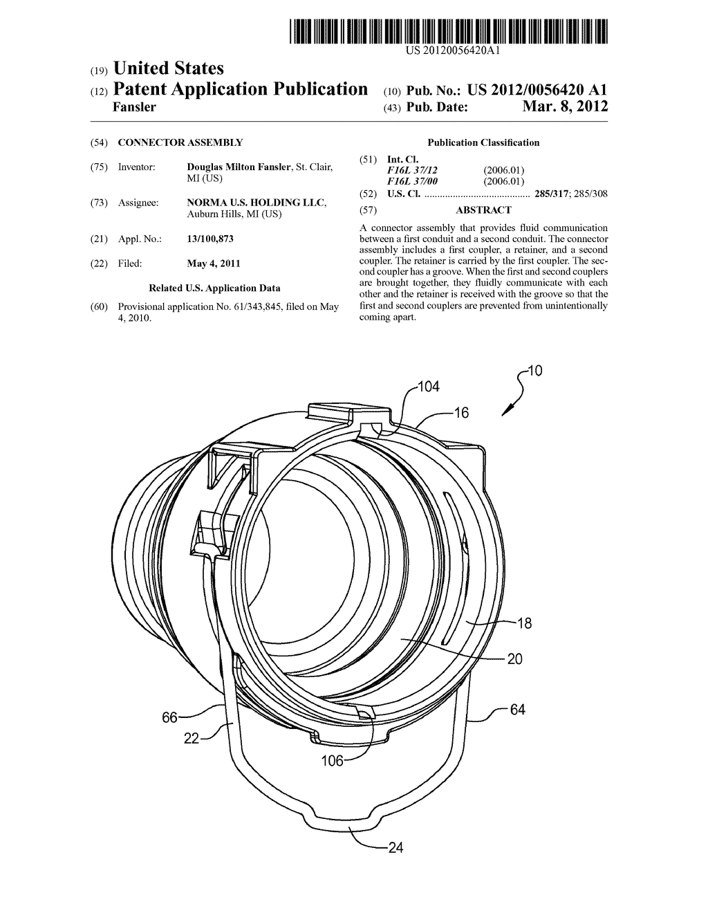 CONNECTOR ASSEMBLY - diagram, schematic, and image 01