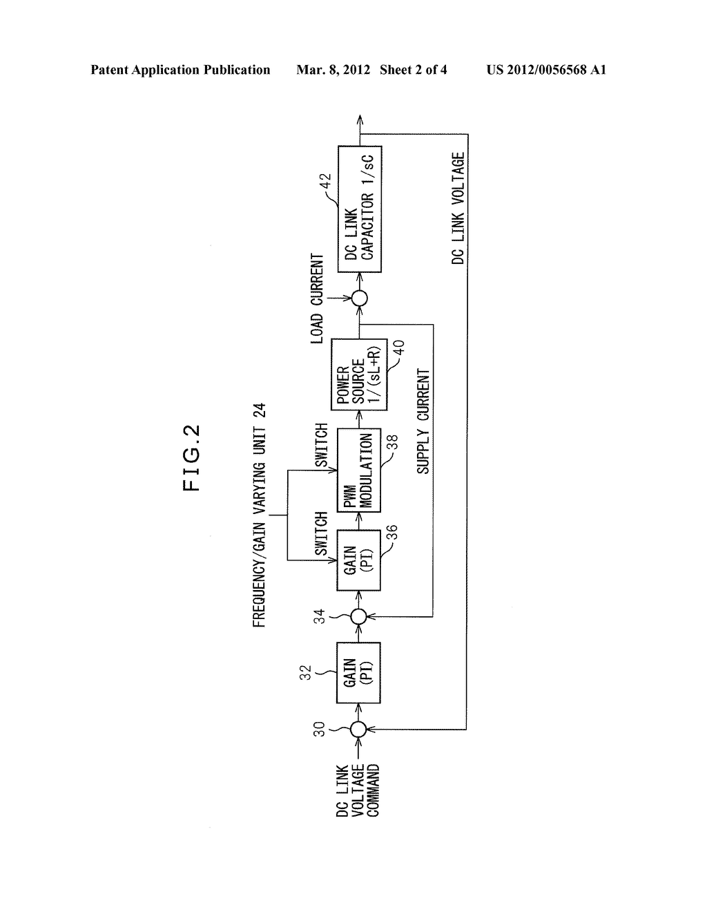 MOTOR DRIVING APPARATUS HAVING DC LINK VOLTAGE REGULATING FUNCTION - diagram, schematic, and image 03