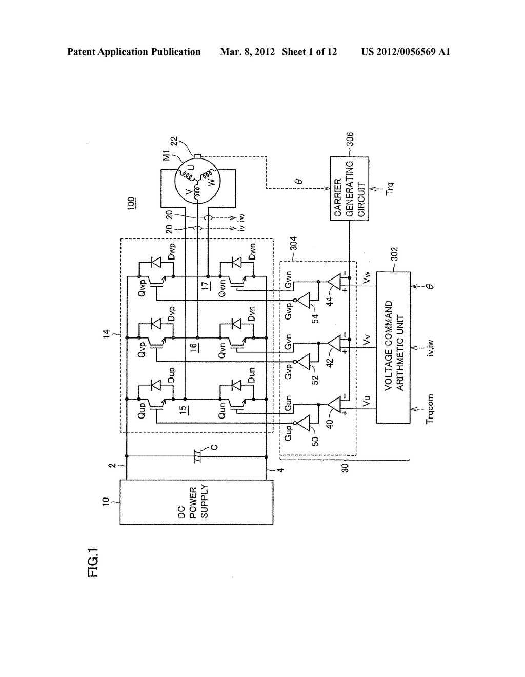 CONTROL DEVICE AND CONTROL METHOD FOR AC MOTOR - diagram, schematic, and image 02