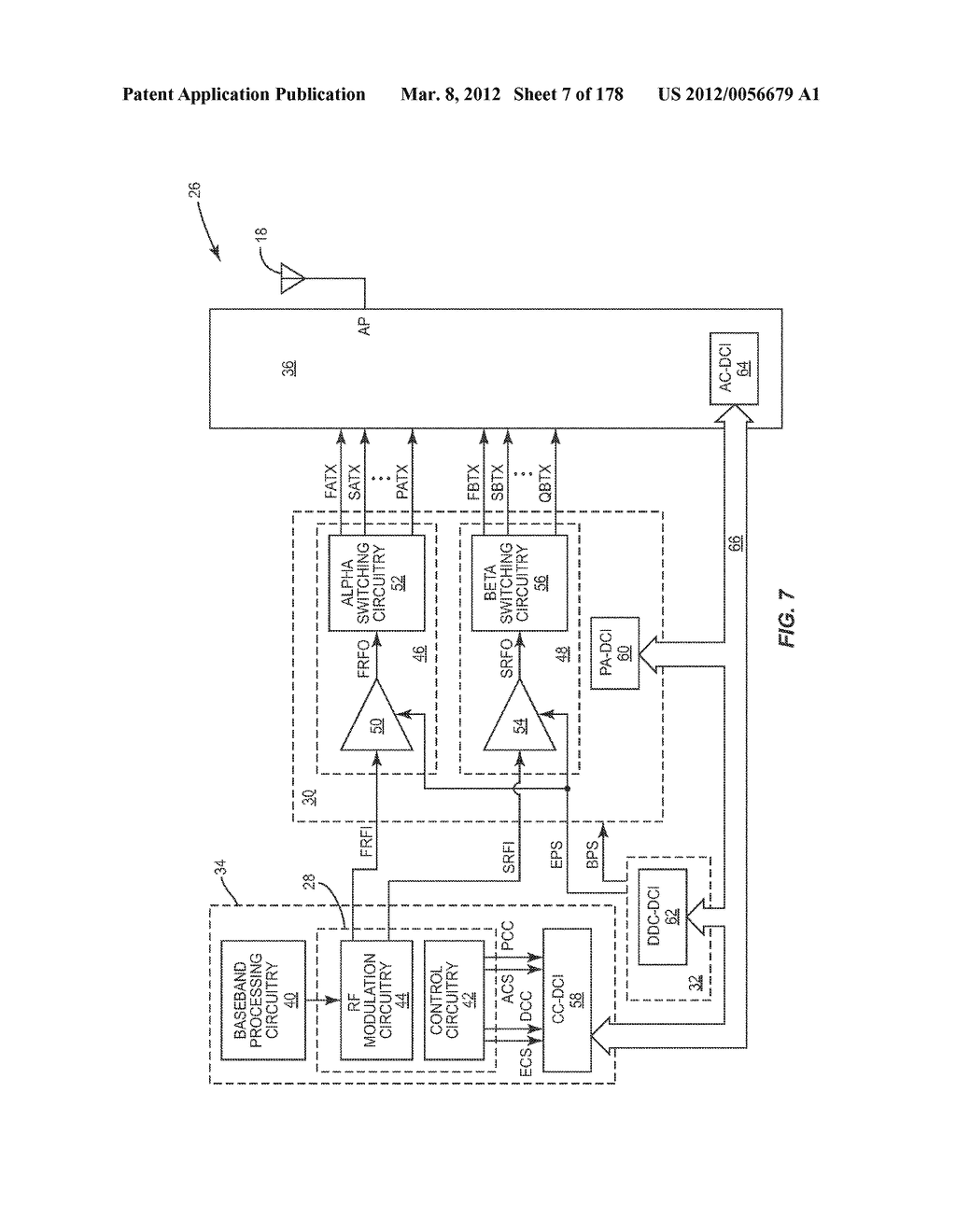 SPLIT CURRENT CURRENT DIGITAL-TO-ANALOG CONVERTER (IDAC) FOR DYNAMIC     DEVICE SWITCHING (DDS) OF AN RF PA STAGE - diagram, schematic, and image 08