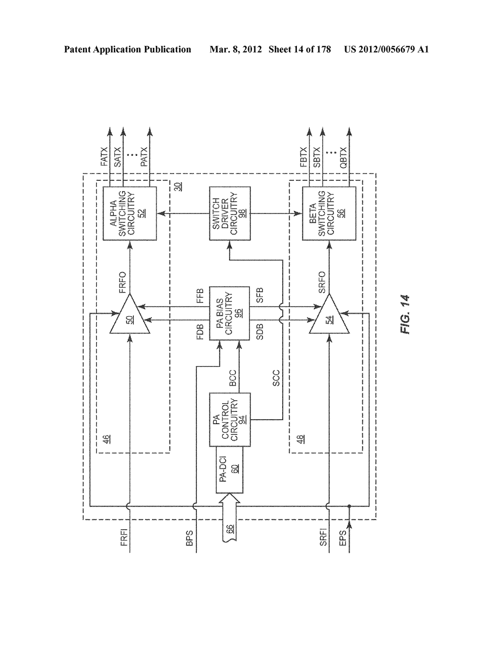 SPLIT CURRENT CURRENT DIGITAL-TO-ANALOG CONVERTER (IDAC) FOR DYNAMIC     DEVICE SWITCHING (DDS) OF AN RF PA STAGE - diagram, schematic, and image 15